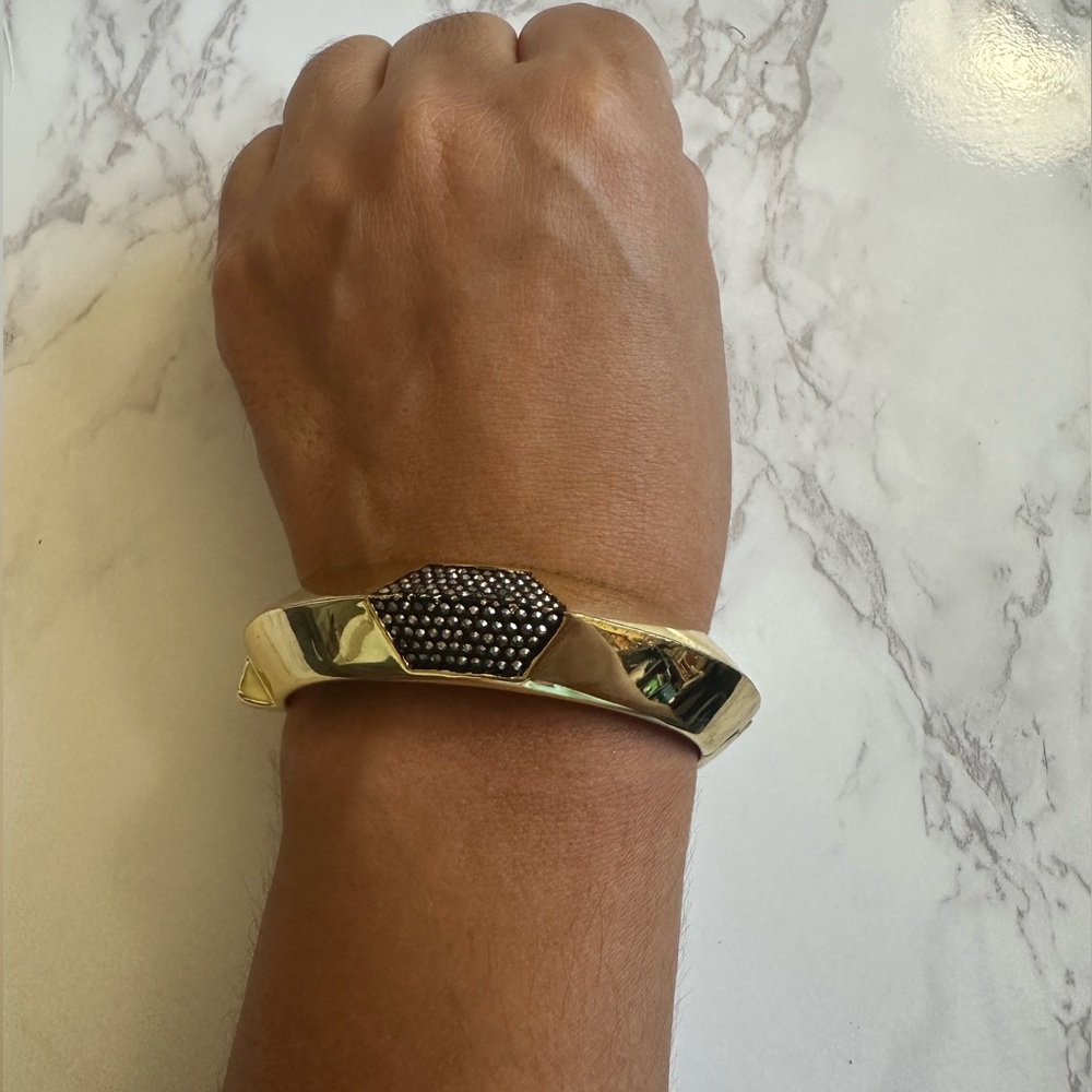 House of Harlow 1960 Gold and Black Bracelet